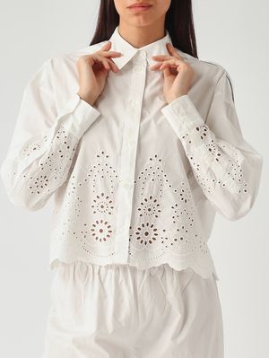5. Camisa de mujer Oriane de algodón Sangallo Morris Flower Embry 0