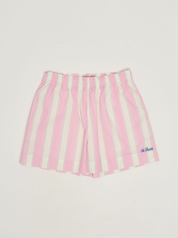 1. Mädchen-Shorts Meave aus Baumwolle Strandabschnitt 2153 MC2 Saint Barth mea001