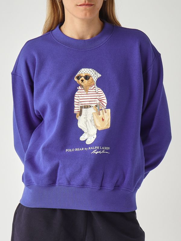 5. Felpa donna in cotone Blu Royal Polo Ralph Lauren 211a12730