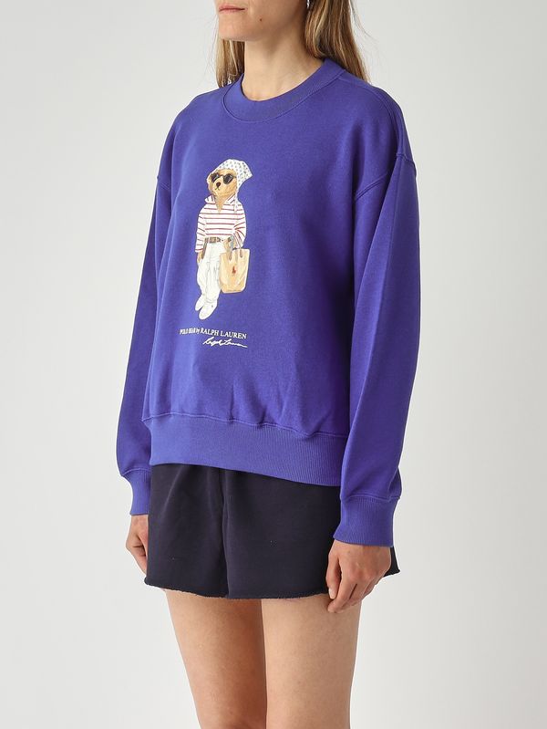 3. Felpa donna in cotone Blu Royal Polo Ralph Lauren 211a12730