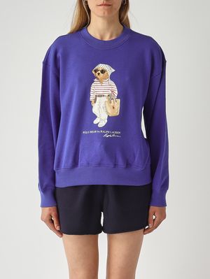 1. Felpa donna in cotone Blu Royal