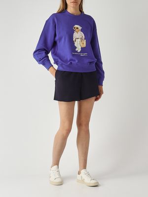 2. Felpa donna in cotone Blu Royal