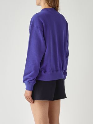 4. Felpa donna in cotone Blu Royal