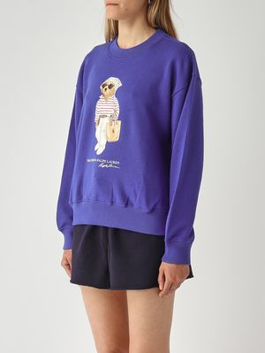 3. Felpa donna in cotone Blu Royal