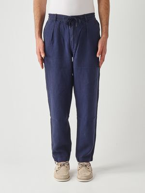 1. Men's linen trousers Navy Blue