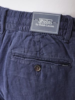 4. Men's linen trousers Navy Blue