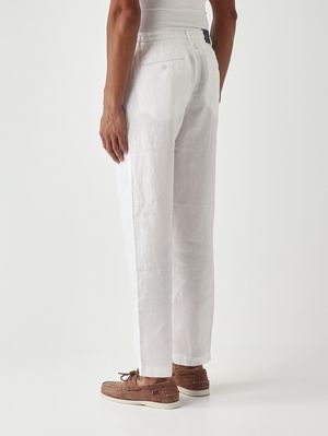 4. Men's linen trousers White