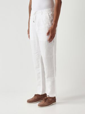 3. Men's linen trousers White