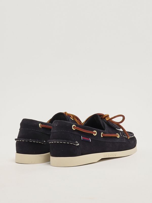 3. Mocassino uomo Docksides Portland Artisan Ox in pelle scamosciata Blu Navy Sebago 78123gw
