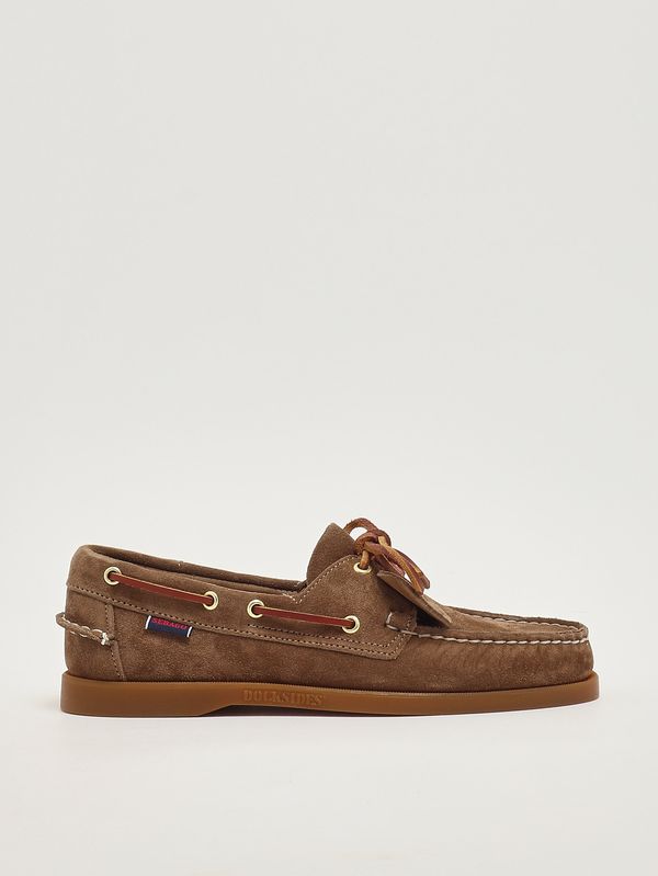 1. Mocassino uomo Docksides Portland Artisan Ox in pelle scamosciata Tabacco Sebago 78123gw