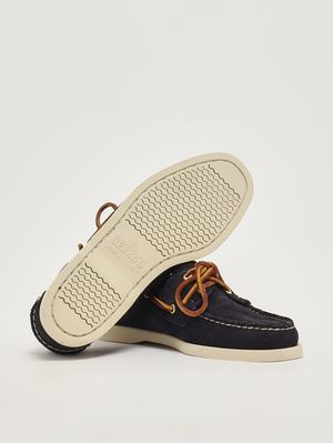 4. Mocassino uomo Docksides Portland Artisan Ox in pelle scamosciata Blu Navy