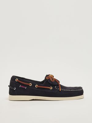 Sebago Men's Docksides Portland Artisan Ox Suede Loafers - Navy