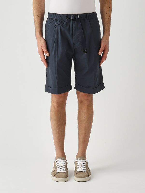 Bermudas para hombre de mezcla de algodón elástico. Azul White sand