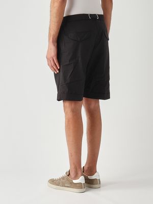 3. Bermuda uomo in misto cotone stretch Nero