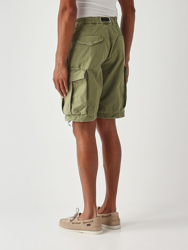 4. Herren-Bermuda SU59 Freddy aus mercerisierter Stretch-Baumwolle Militärisch White sand 26su59280