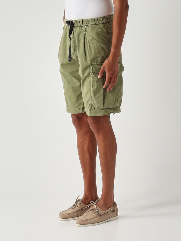 3. Herren-Bermuda SU59 Freddy aus mercerisierter Stretch-Baumwolle Militärisch White sand 26su59280