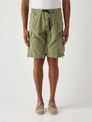 1. Herren-Bermuda SU59 Freddy aus mercerisierter Stretch-Baumwolle Militärisch