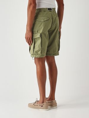 4. Herren-Bermuda SU59 Freddy aus mercerisierter Stretch-Baumwolle Militärisch