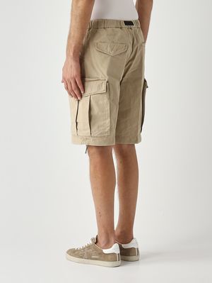 3. Men's SU59 Freddy stretch mercerized cotton Bermuda shorts Sand