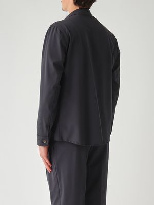 4. Overshirt uomo David in tessuto tecnico stretch superlight Navy