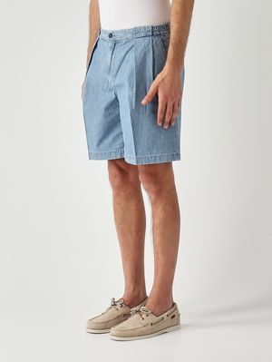 2. Herren-Bermuda Colvilled aus Baumwoll-Denim Heller Denim