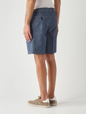 3. Colvilled men's cotton denim Bermuda shorts Dark Denim