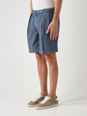 2. Colvilled men's cotton denim Bermuda shorts Dark Denim