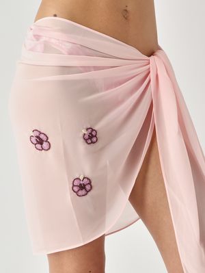 4. Sery women's georgette pareo Rosa