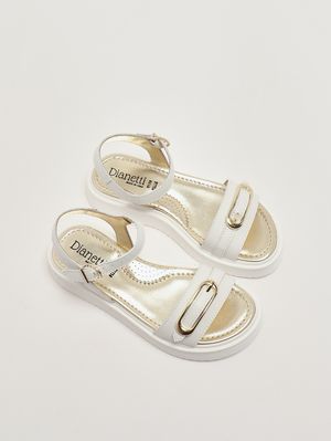 2. Mädchen-Sandalen aus Nappaleder Weiß