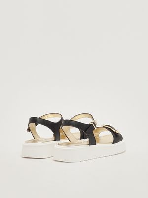 3. Mädchen-Sandalen aus Nappaleder Schwarz