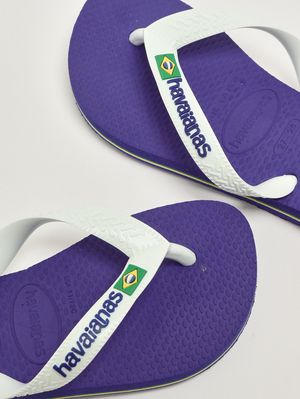 4. Chanclas de goma para niña Blanco-Azul