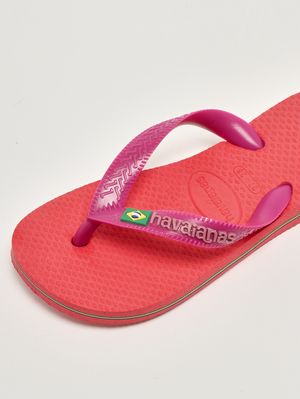 5. Chanclas de goma para niña Fucsia-Coral