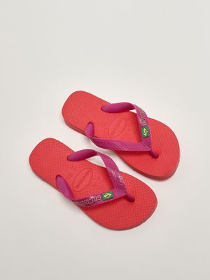 2. Chanclas de goma para niña Fucsia-Coral
