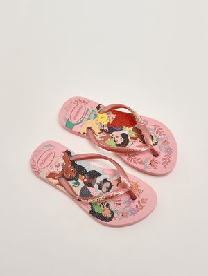 2. Chanclas de goma para niña Rosa