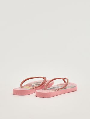 3. Chanclas de goma para niña Rosa