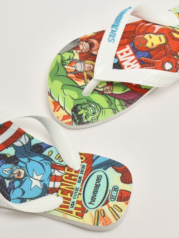 4. Chanclas de goma para niño Blanco-Azul Havaianas 4148300