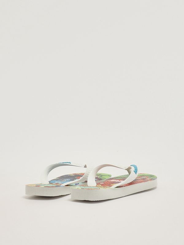 3. Chanclas de goma para niño Blanco-Azul Havaianas 4148300