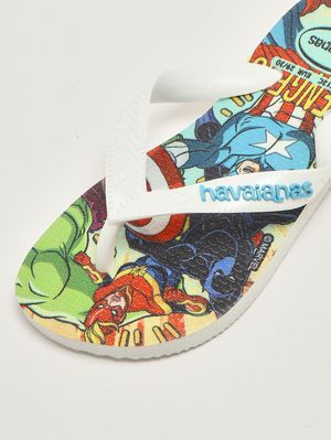 5. Chanclas de goma para niño Blanco-Azul
