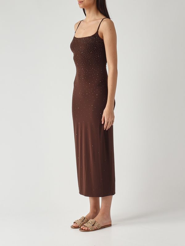 3. Vestido Evy para mujer en punto elástico Marrón MC2 Saint Barth eyv0001