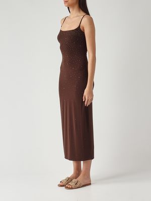 3. Vestido Evy para mujer en punto elástico Marrón