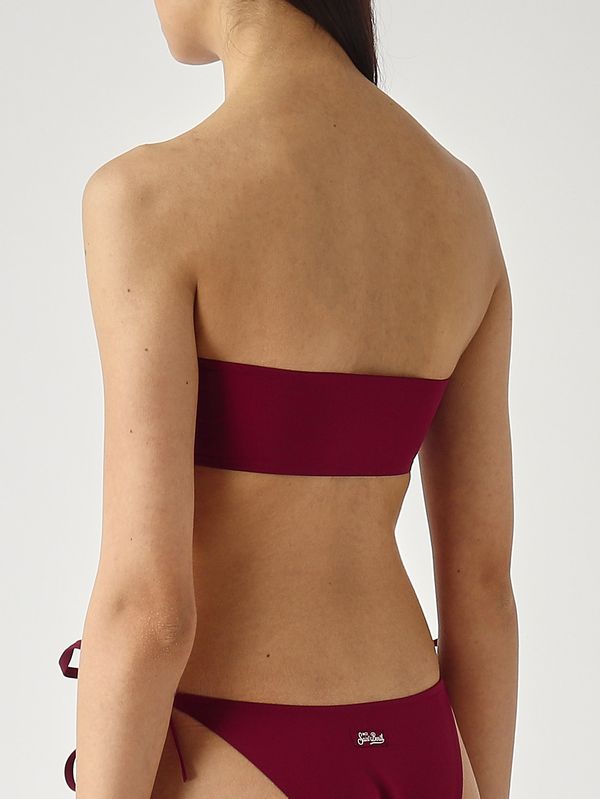 2. Top de bikini Iside para mujer en neopreno Frambuesa MC2 Saint Barth isi0001