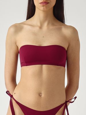 1. Top de bikini Iside para mujer en neopreno Frambuesa