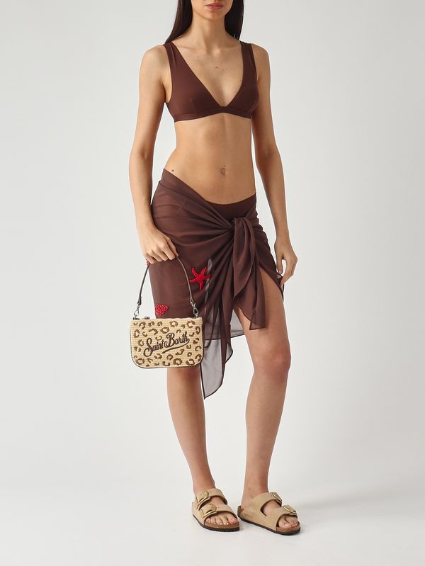 3. Ofelia Damen-Bikini-Oberteil aus Neopren Braun MC2 Saint Barth ofe001