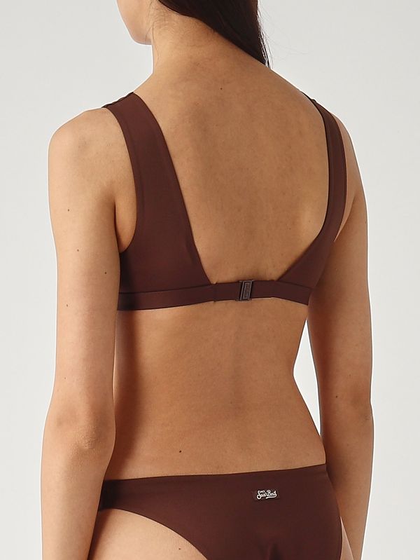 2. Ofelia Damen-Bikini-Oberteil aus Neopren Braun MC2 Saint Barth ofe001