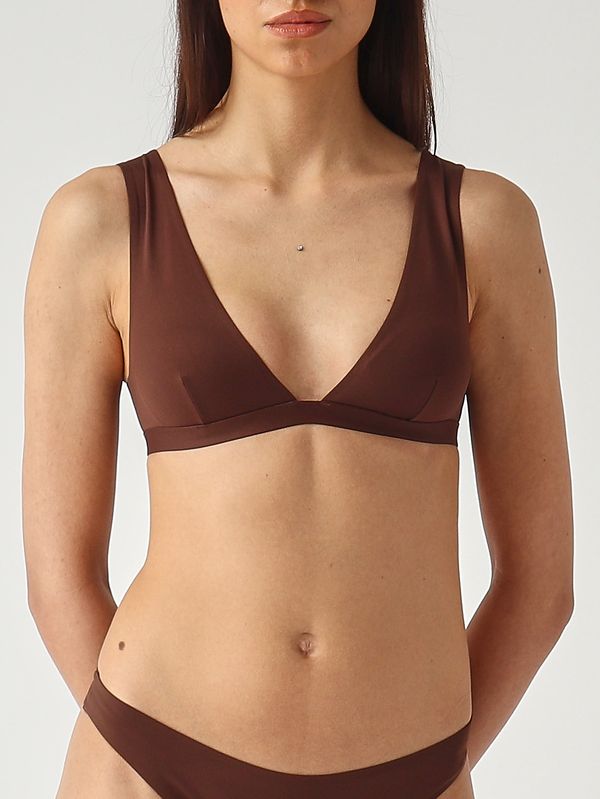 1. Ofelia Damen-Bikini-Oberteil aus Neopren Braun MC2 Saint Barth ofe001