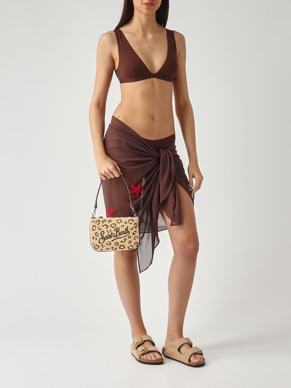 3. Slip bikini donna Reanna in neoprene Marrone MC2 Saint Barth rea001