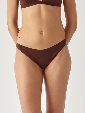1. Slip bikini donna Reanna in neoprene Marrone