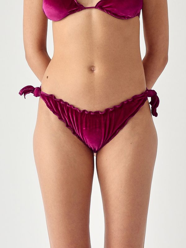 1. Braguita de bikini Moon para mujer en terciopelo Frambuesa MC2 Saint Barth moo0001