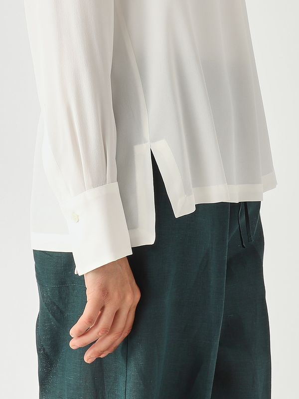 5. Camicia donna in misto seta Bianco Maliparmi jm103350672