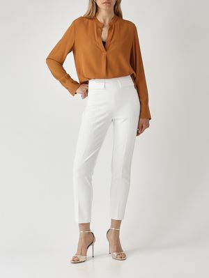 2. Damenbluse aus Seidenmischung Bernstein